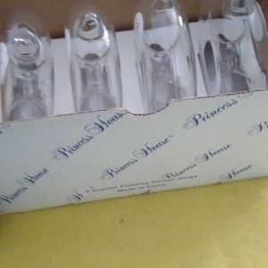 Princess House Crystal floating flower rings